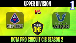 ESL One DPC CIS | Winstrike vs Unique Game 1 | Bo3 | Upper Division