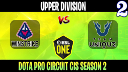 ESL One DPC CIS | Winstrike vs Unique Game 2 | Bo3 | Upper Division
