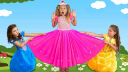 چالش لباس پرنسسی ساشا و دخترها