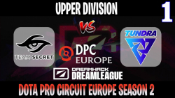 DreamLeague S15 DPC EU | Secret vs Tundra Game 1 | Bo3 | Upper Division
