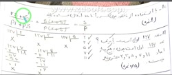 سوال10و11 امتحان میان ترم ریاضی پایه هشتم دبیرستان عفاف شاهین شهر(اردیبهشت 1400)