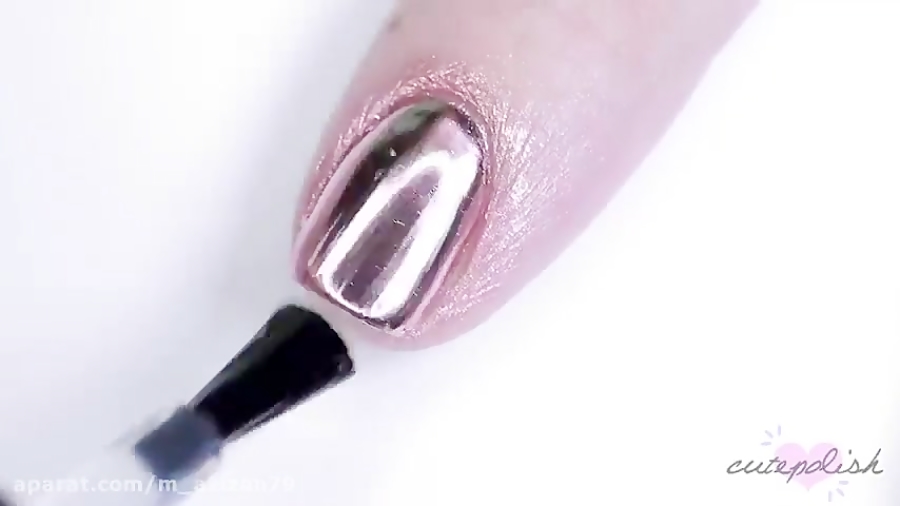 دیزاین ناخن با پودر جادویی _ ایده طراحی ناخن