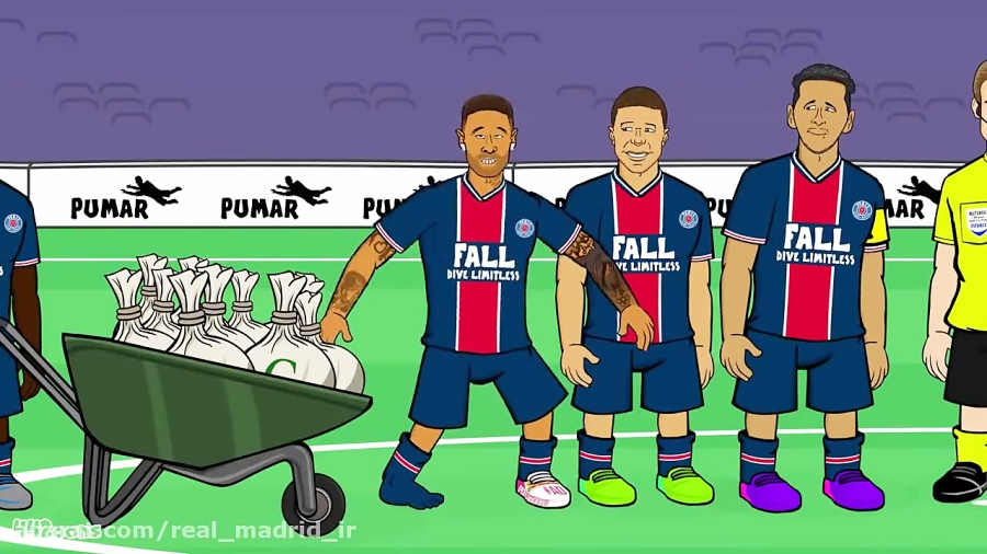 کارتون طنز شکست نیمار و امباپه...