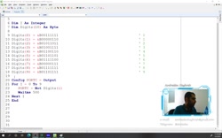 نمایش عدد دو رقمی روی نمایشگر...