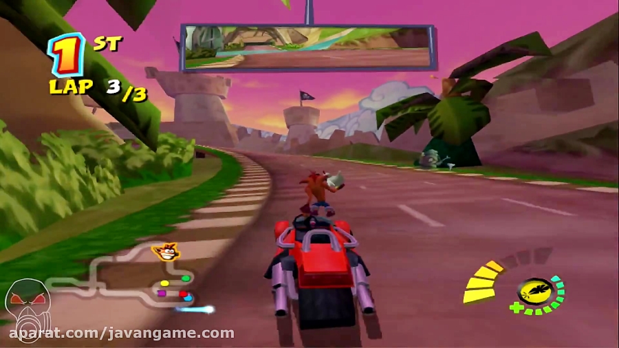 گیم پلی بازی Crash Tag Team Racing برای PS2