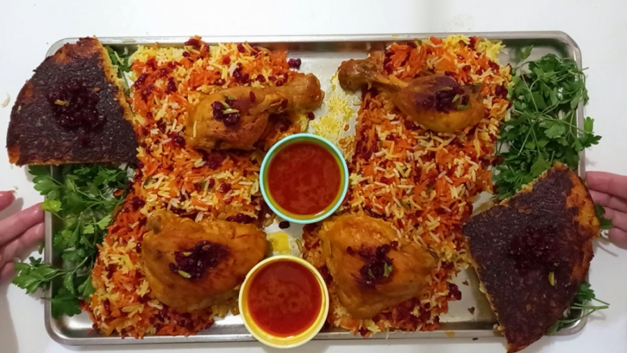 طرز تهیه زرشک پلو با مرغ مجلسی...