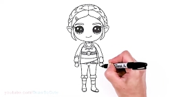 اموزش نقاشی برای کودکان  پرنسس