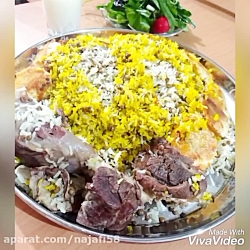 عدس پلو با ماهیچهfatemeh najaf...