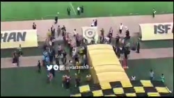درگیری پایان بازی پرسپولیس و س...