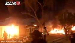 فیلم آتش زدن کنسولگری ایران در کربلا