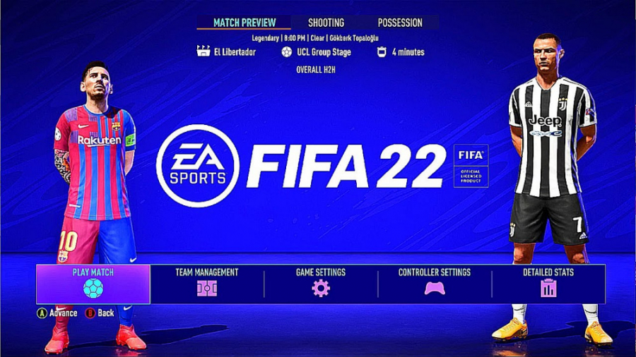 بارسلونا - یونتوس  FIFA 21 PS5