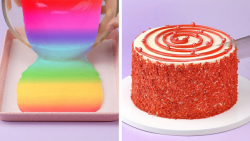 آموزش تزیین کیک رول های رنگی::...