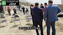 مراسم کلنگ زنی مسکن فوتبال ایران