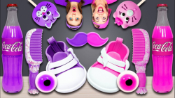 چالش غذای صورتی در مقابل بنفش