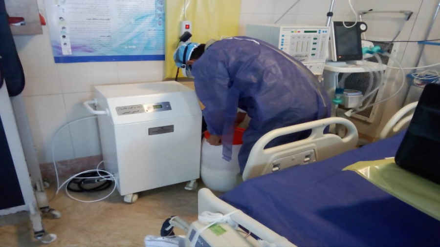 دستگاه تصفیه آب پرتابل دیالیز مهرپویاتجهیز نصب درICU بیمارستان مسیح دانشوری لیزر صورت