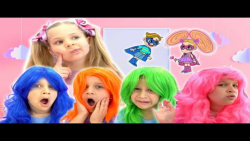 دیانا و روما جدید  چالش رنگ مو...