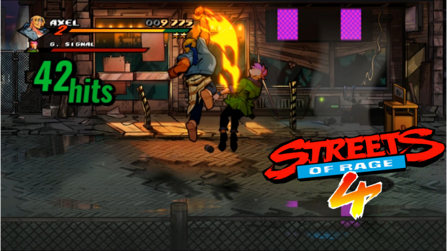 گیم پلی بازی Street of rage 4 (شورش در شهر) مرحله اول روی Very hard