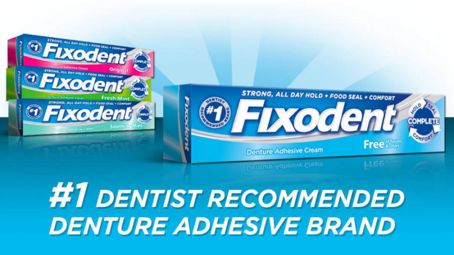 خمیر چسب دندان مصنوعی فیکسودنت FIXODENT پزشکی هیپر باریک