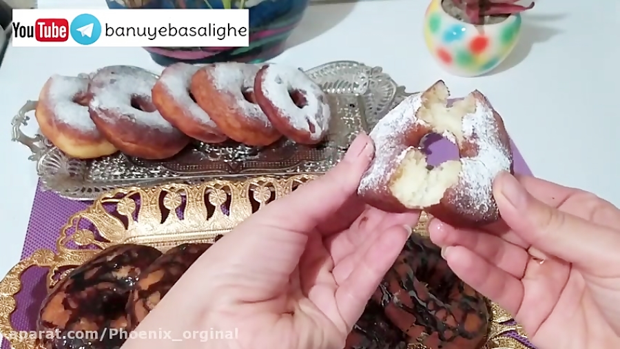 دستور تهیه دونات خانگی؛ سریع و ساده بدون فر بانوی با سلیقه