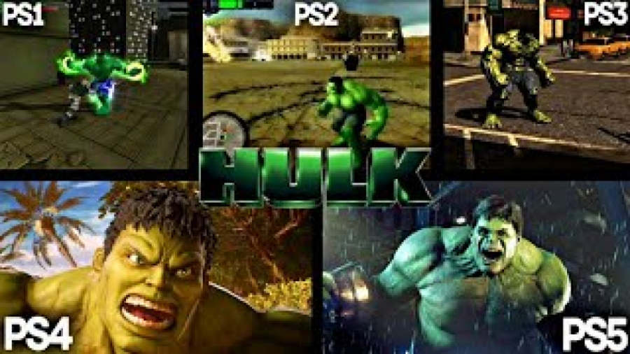 مقایسه بازی هالک در   PS1 - PS2 - PS3 - PS4 - PS5