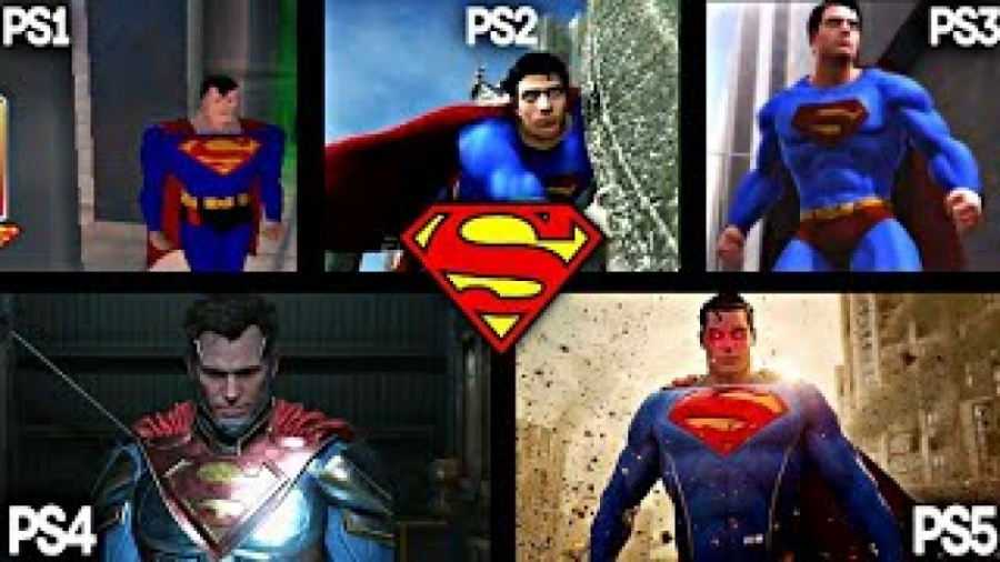 مقایسه بازی سوپرمن در PS1 - PS2 - PS3 - PS4 - PS5