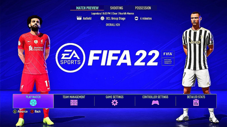 یونتوس - لیورپول FIFA 22 PS5