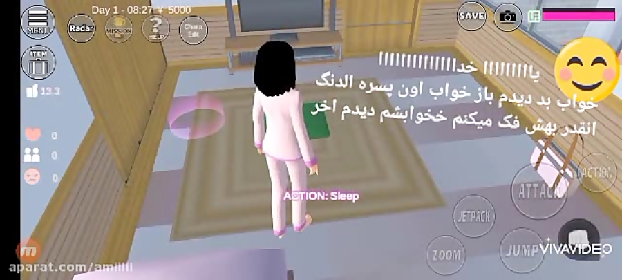 سریال بازی sakura school simulator  زندگی عجیب