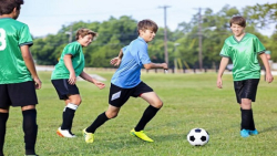 آموزش فوتبال به کودکان|آموزش فوتبال|فوتبال کودکان ( پاس زمینی و نیمه بلند )