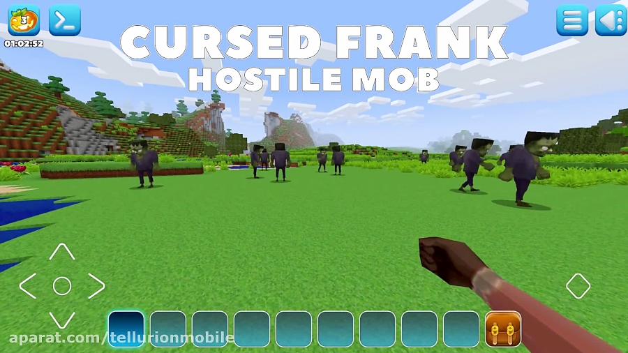 Cursed Frank Hostile Halloween mob || RealmCraft with Skins Export to Minecraft