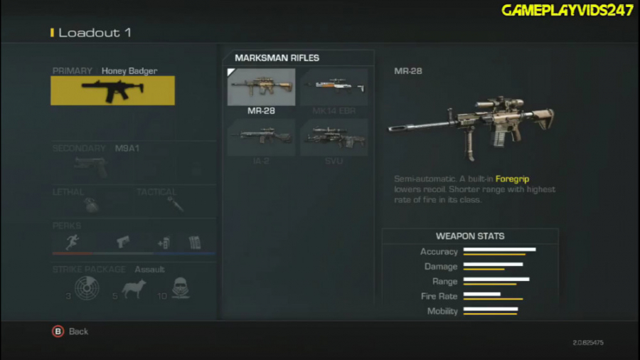 All guns and every things you can take in call of duty ghosts