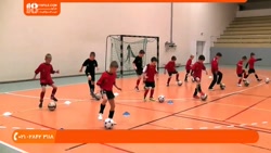 فوتبال | آموزش فوتبال | فوتبال حرفه ای ( تمرینات آموزشی به کودکان 9ساله )