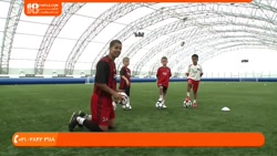 آموزش فوتبال به کودکان | آموزش تکنیک فوتبال | فوتبال ( دریبل زدن )