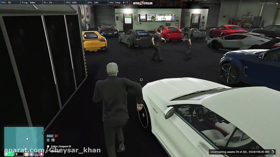 این قسمت تست و بررسی ماشین های vip در رول پلی ( gta v )