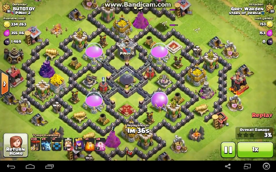 Balooonz !!! Clash of clans attack