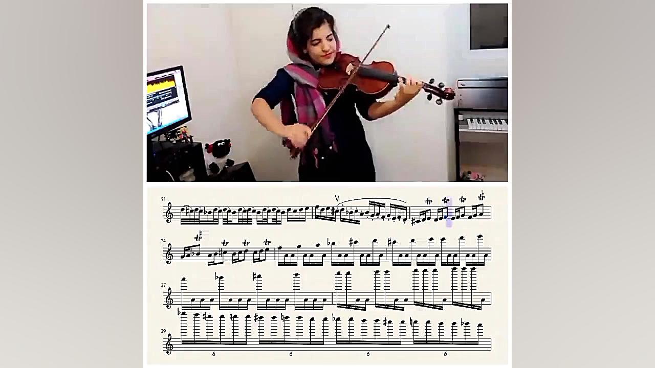 برای تمام فصل ها از یانی با نت ،for all seasons by yanni violin cover زمان58ثانیه