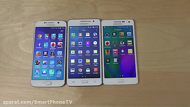 تست سرعت ؛ S6 vs. Grand Prime vs. A5 vs. galaxy Alpha عکس هنری