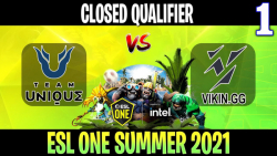 Unique vs Vikin.gg | Game 1 | 2021/5/27 | Closed Qualifier ESL One Summer 2021