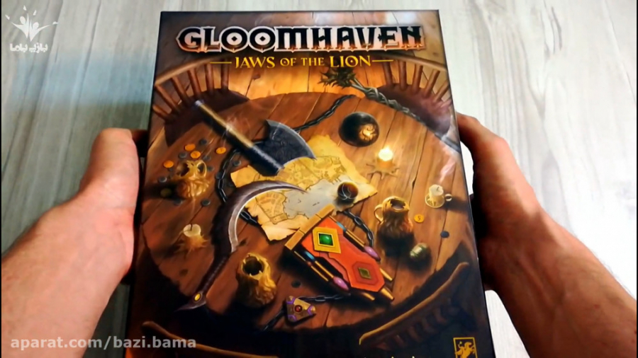 نگاهی به محتویات بازی gloomhaven: jaws of lion