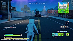 گیم پلی بازی فورتنایت با اسکین...