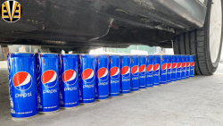 چالش خرد کردن نوشابه پیسی  له...