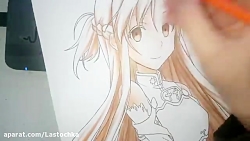 Speed Drawing Asuna Sword Art Online FAN ART by DrawMemory on DeviantArt