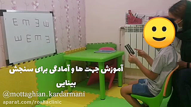 آموزش جهات برای آمادگی سنجش بینایی تزریق ژل