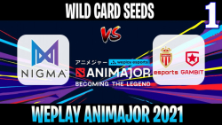 Nigma vs ASM Gambit | Game 1 | 2021/6/2 | Wild Card Seeds WePlay AniMajor