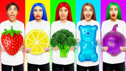 چالش غذاهای رنگی