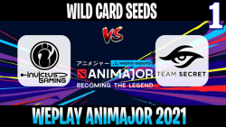 IG vs Secret | Game 1 | 2021/6/3 | Wild Card Seeds WePlay AniMajor DPC 2021