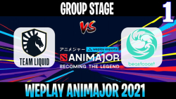 Liquid vs Beastcoast | Game 1 | 2021/6/4 | Group Stage | WePlay DPC 2021