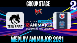 TSpirit vs PSG.LGD | Game 2 | 2021/6/5 | Group Stage | WePlay AniMajor DPC 2021