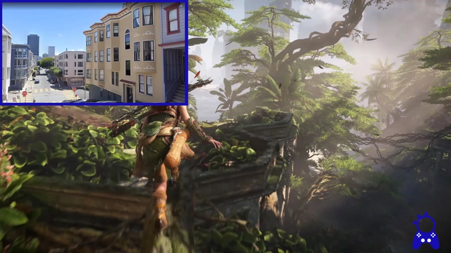 مقایسه بین سان فرانسیسکو در بازی Horizon Forbidden West با محیط واقعی این شهر