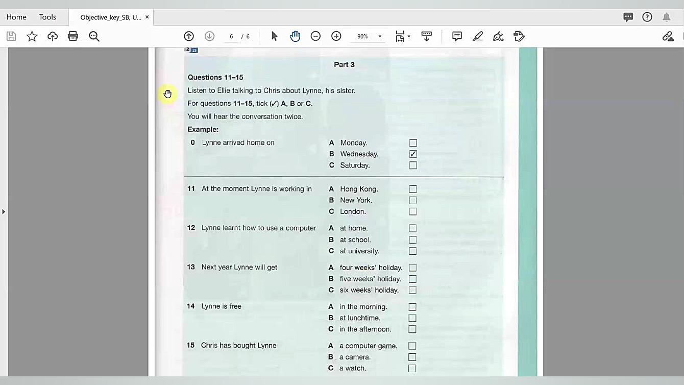 Exam Folder,Page 109,Track 2.25 تریلر