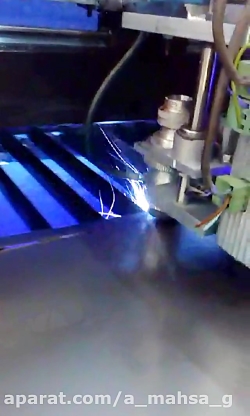 برش فلز با دستگاه لیزر آقای اح...